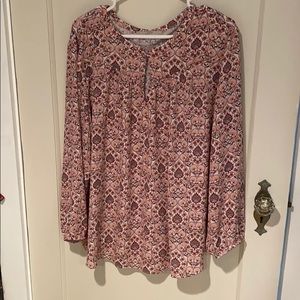 LOFT plus size 18 floral blouse